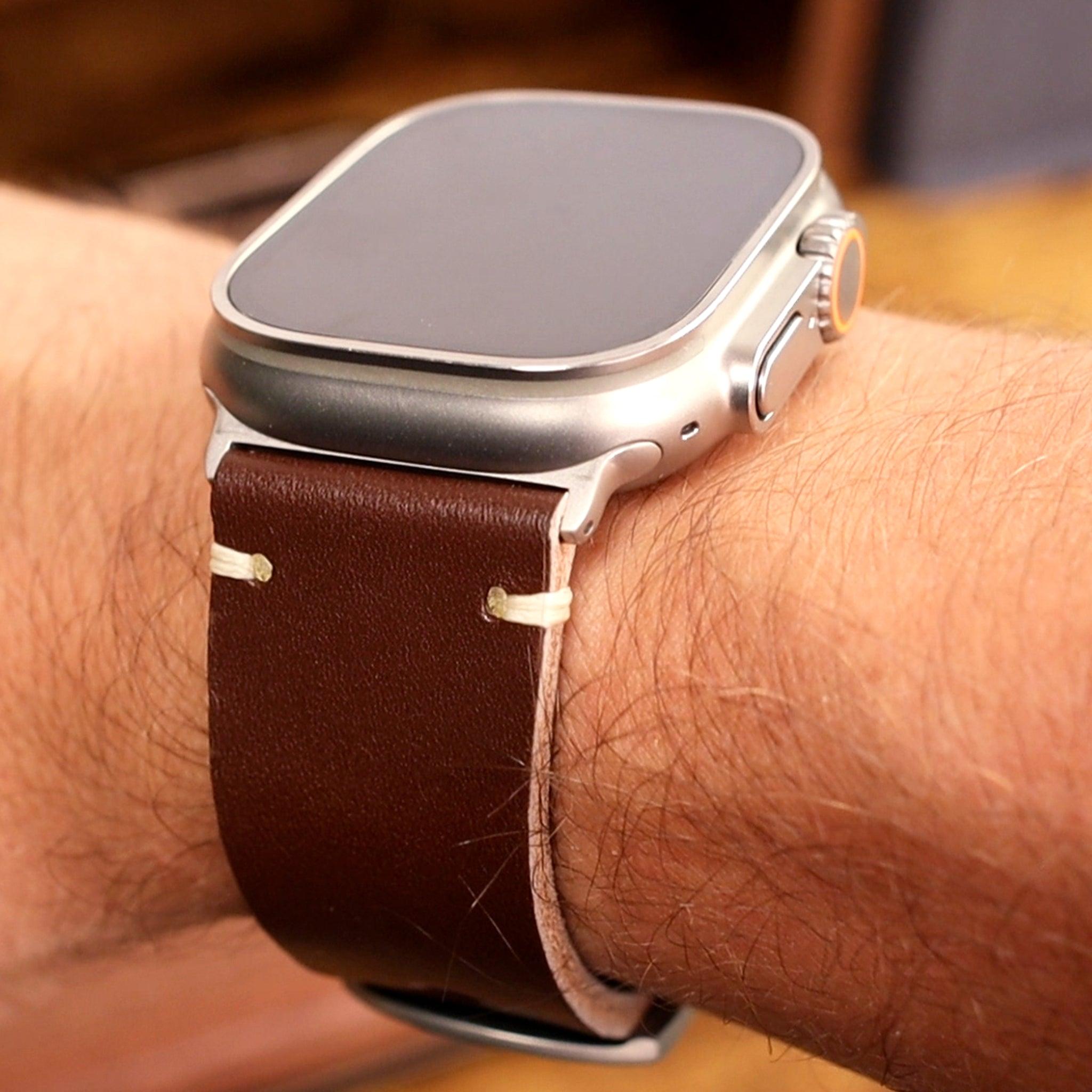 Vintage Leather Strap for Apple Watch Ultra 2 & Series 10 - Ultra Supply Co