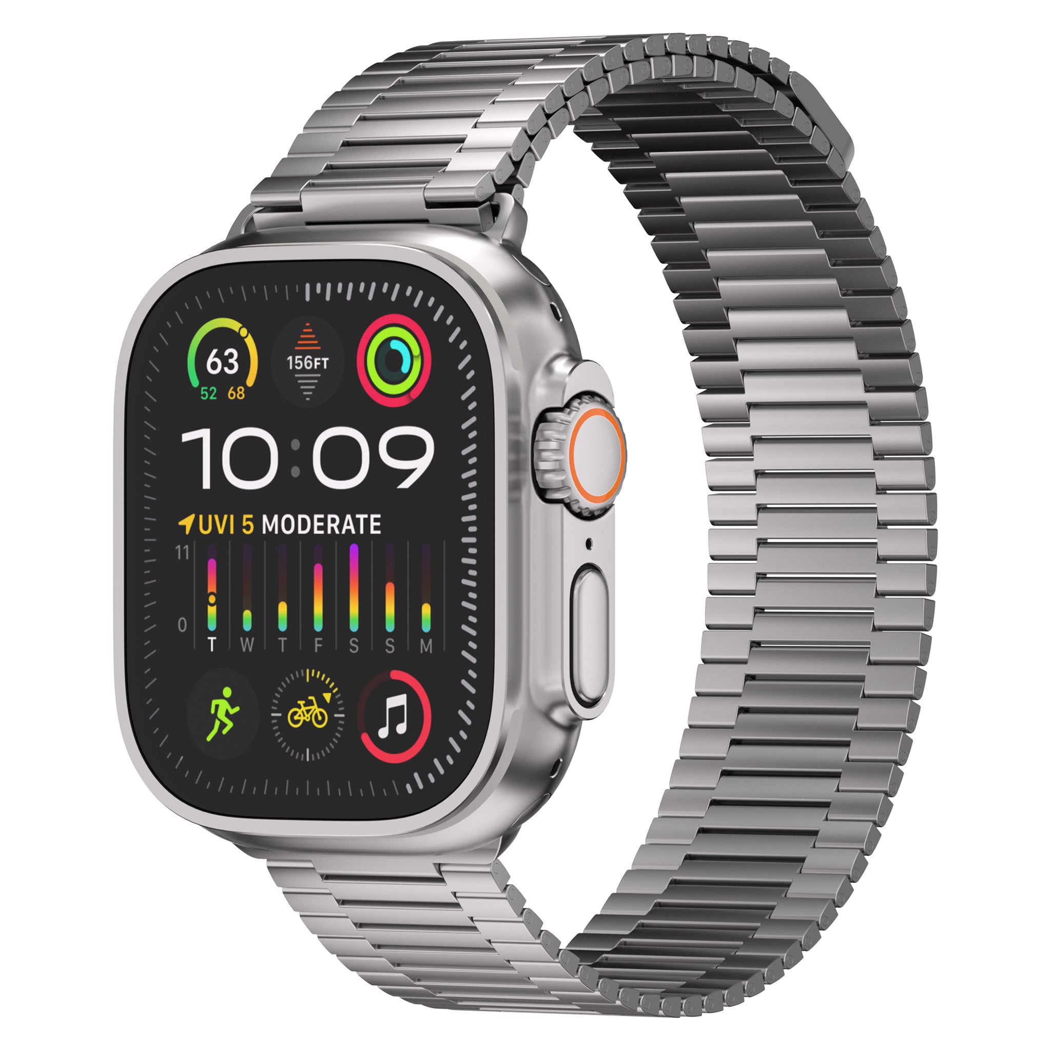 Milanese Link Band for Apple Watch Ultra 2 and Ultra 1 Titanium 49mm