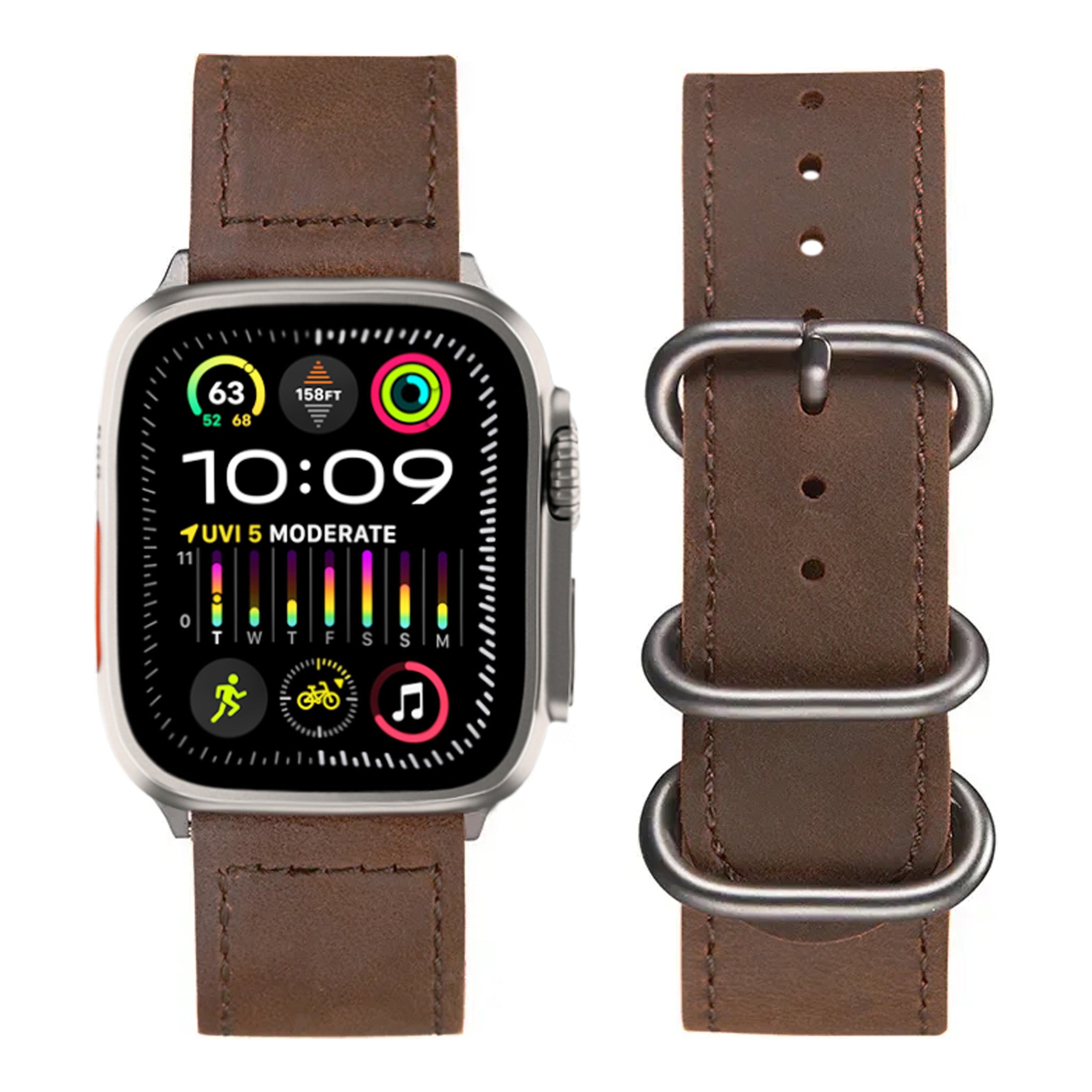 Ultra 2 Leather Strap for Apple Watch Ultra 2 & Ultra 1