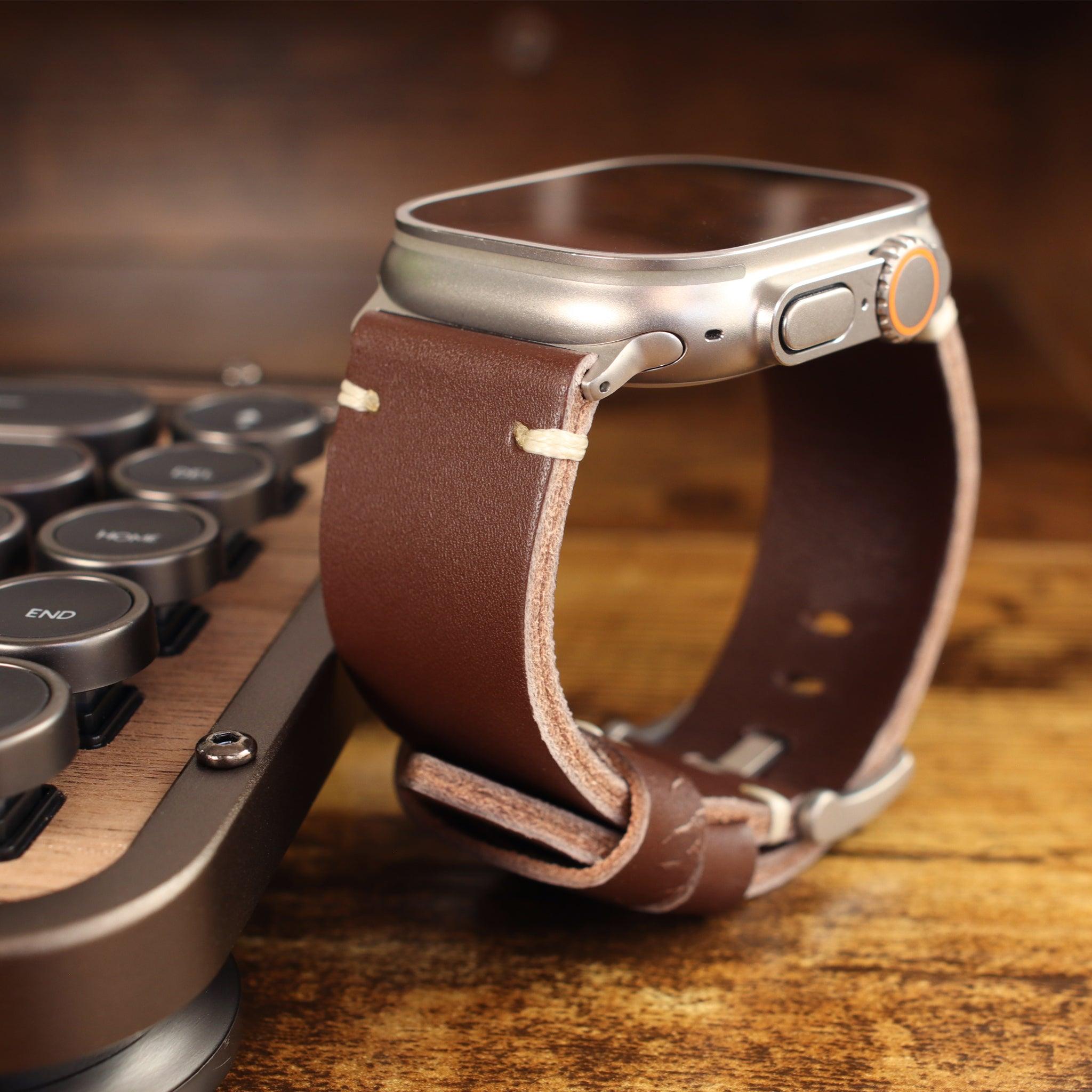 Vintage Leather Strap for Apple Watch Ultra 2 & Series 10 - Ultra Supply Co