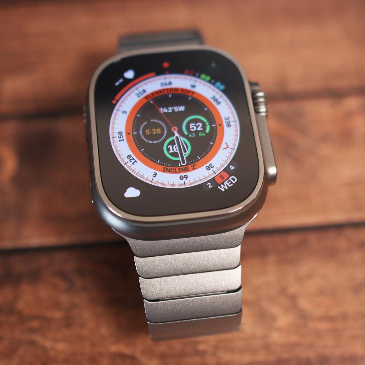 Stainless Steel Metal Bracelet for Apple Watch Ultra 2 and Series 10 - Ultra Supply Co